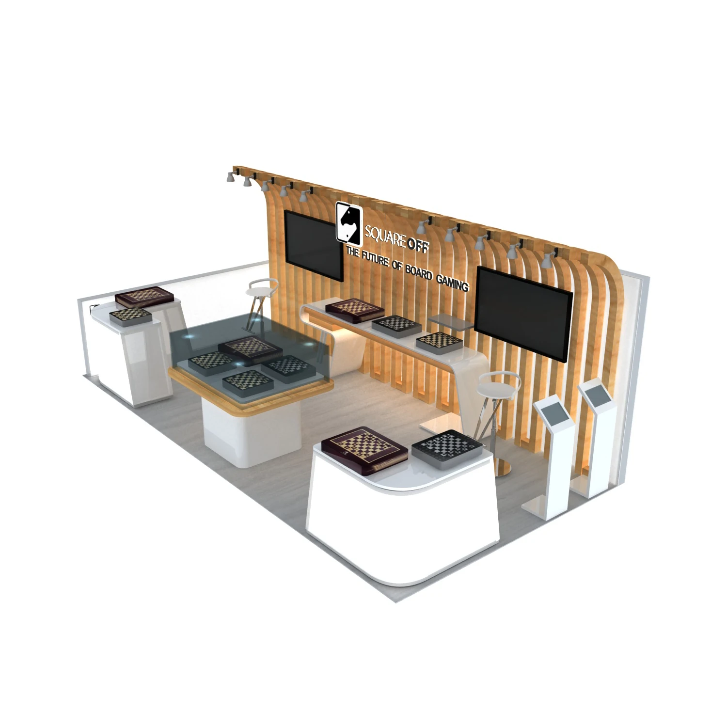 Detian Offer 10x20 exhibition stand design portable tradeshow booths trade show equipment