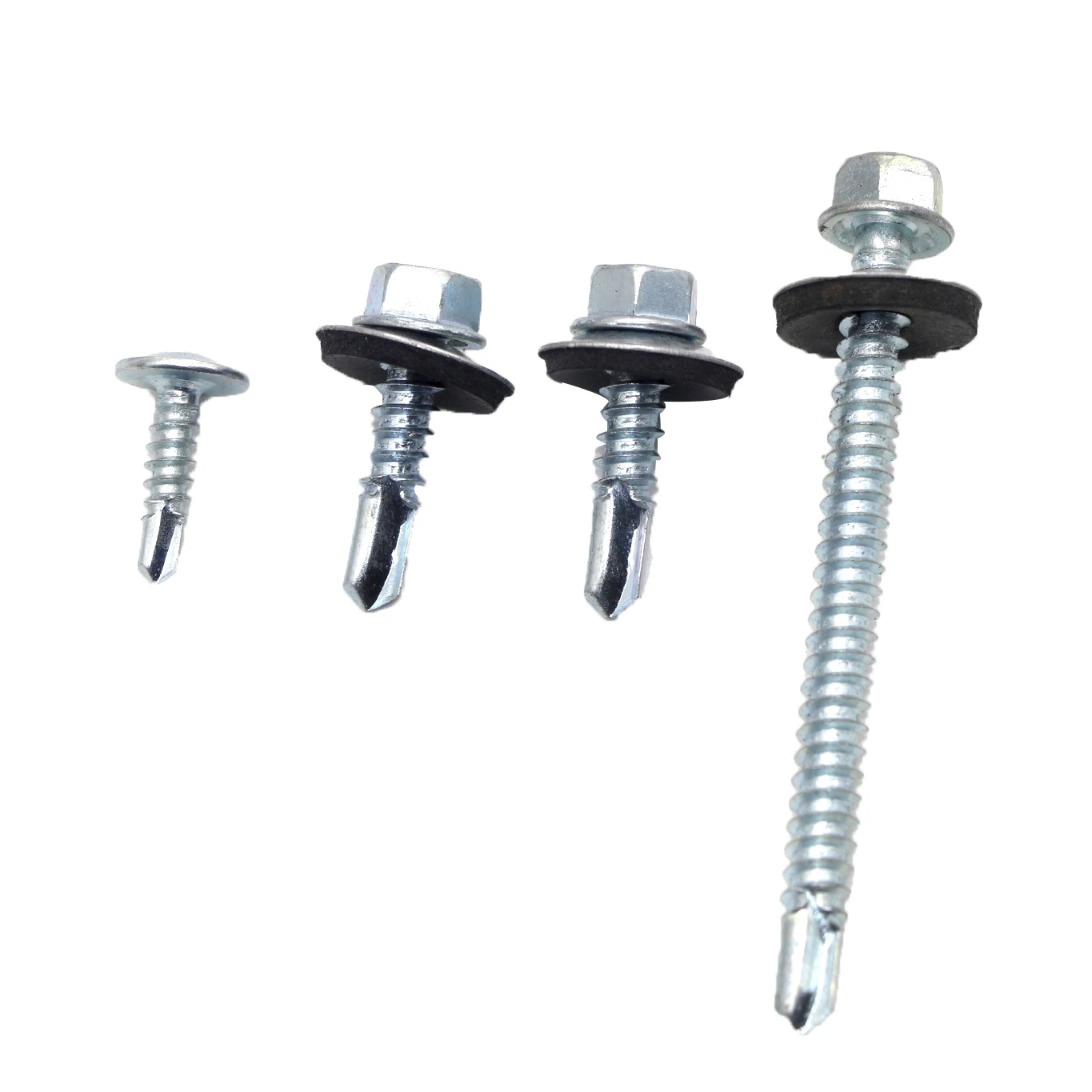 SYD-1163 Steel Hex Head Bonded screw Zinc Plating Self Drilling screw