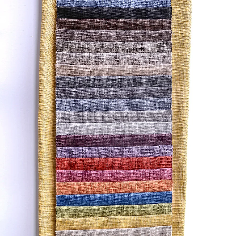 Manufacturer Polyester Poly Blend Linen Upholstery Fabric