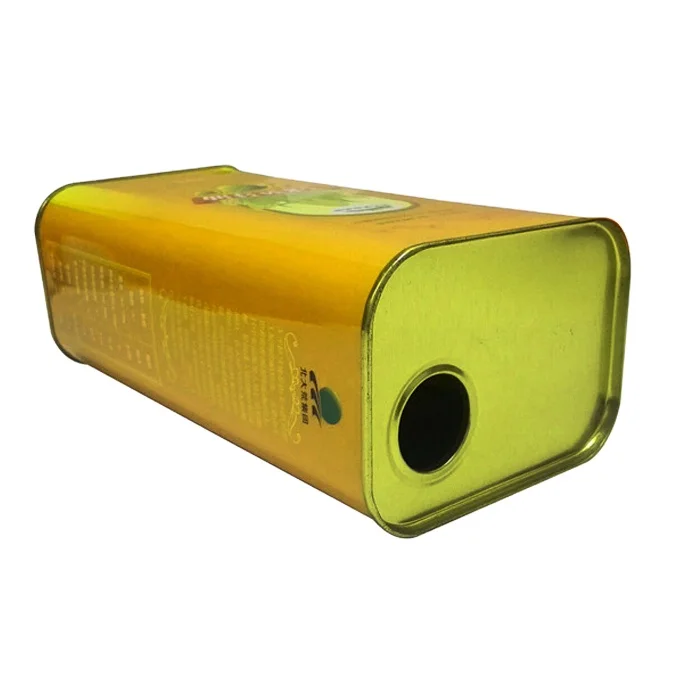 tin cans with lids 150ml  250ml  500ml metal cans for PLASTIC CAP 2 and Olive Oil with flexible spout tin can olive oil