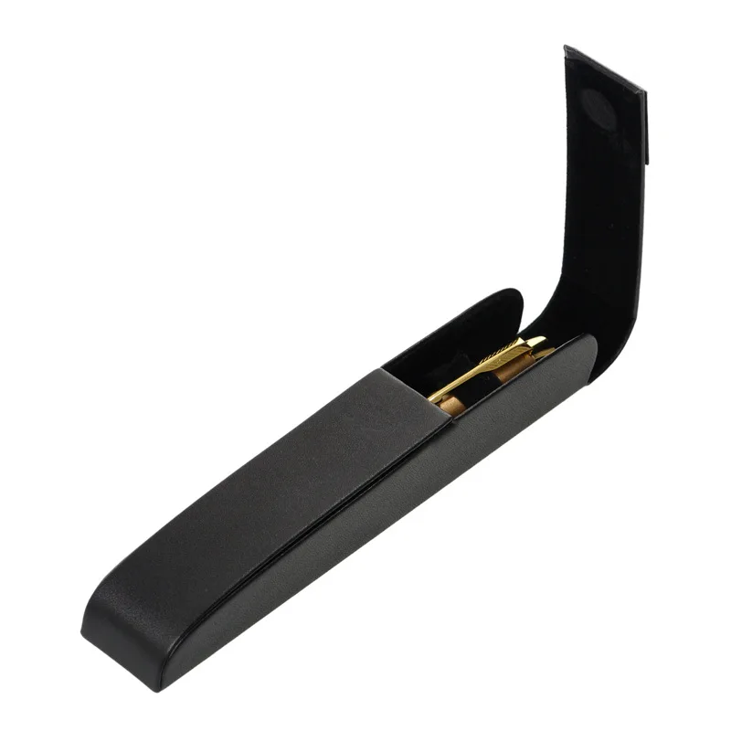 Manufacturers Wholesale Clamshell Single Steel Leather Pen Box Business Portable Signature Gift Packaging Box