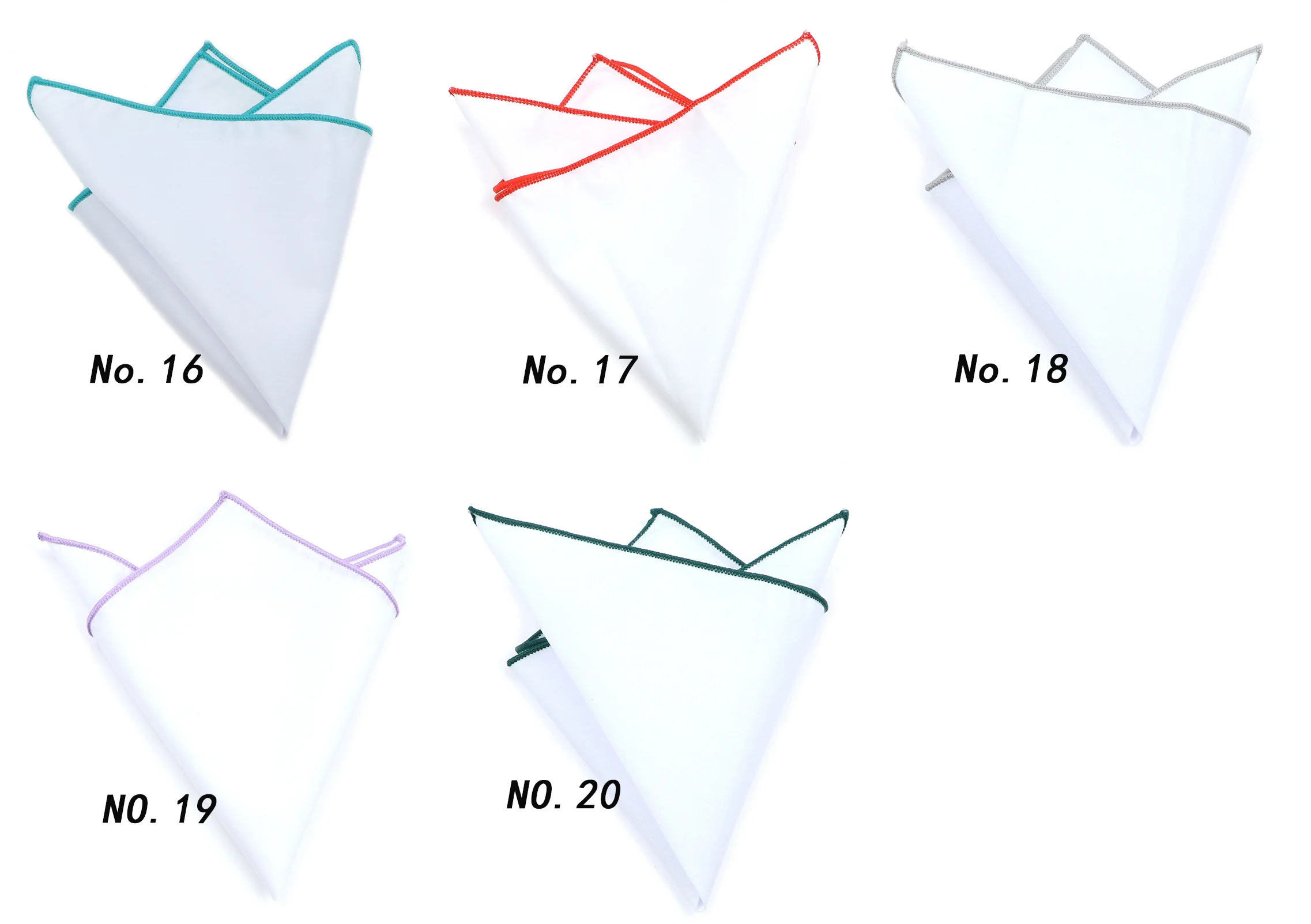 Модный Мужской Хлопковый белый носовой платок с цветным ободом Карманный Квадратный Платок для мужчин женщин вечеринки свадьбы костюмы жениха карманные носы