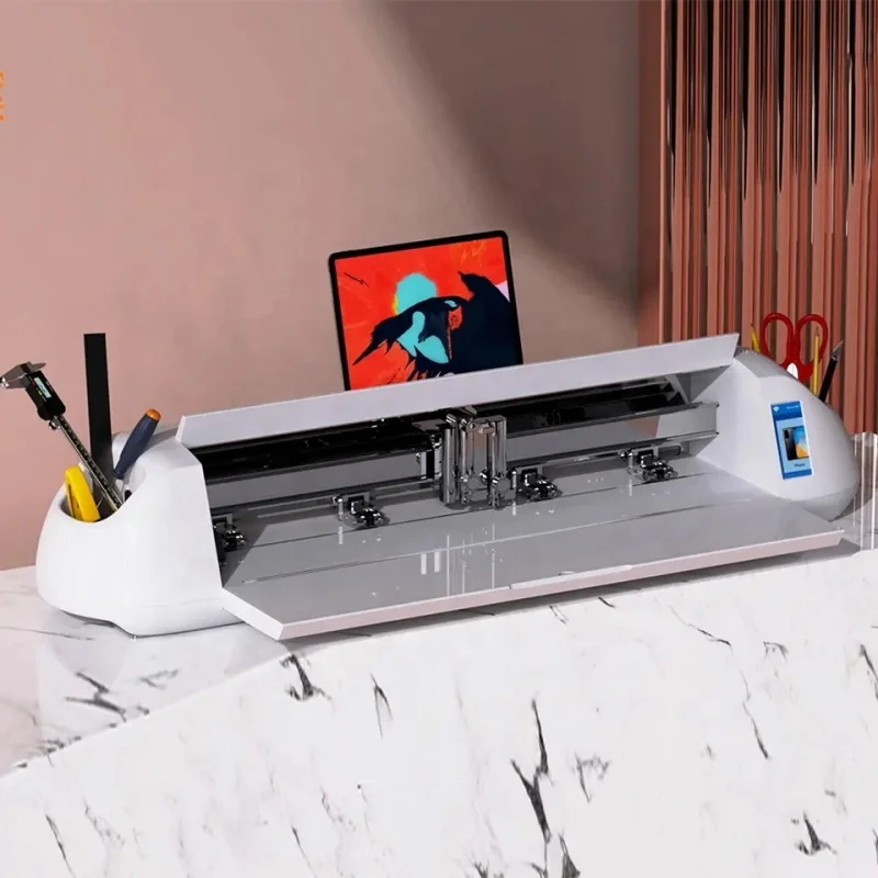 MOMOTECH 2024 DIY Craft Cutting Machine Plotter Graph Hand-Craft Knife Cutter with Servo Motor Signmaster Software Vinyl Cutting