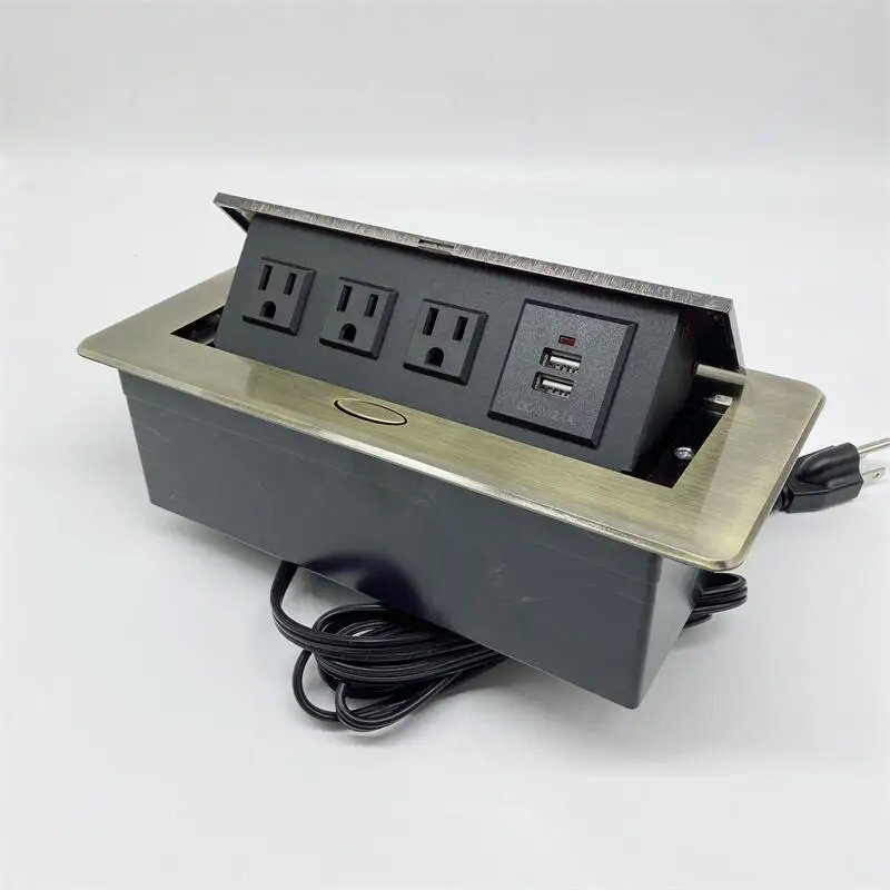 pop up  socket  mounted twin mains conference table us pop up floor receptacle Fancy desk