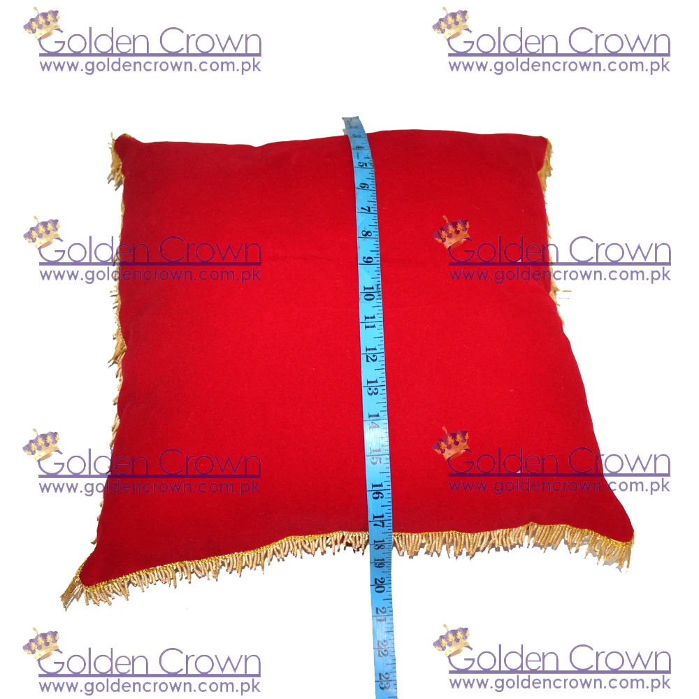 Wholesale Cushions Coussin rouge velours frange | custom made sofa pillow cover / velvet cover