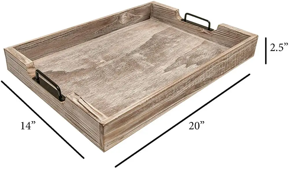Farmhouse Coffee Table tray Decorative Rustic home Decor platters