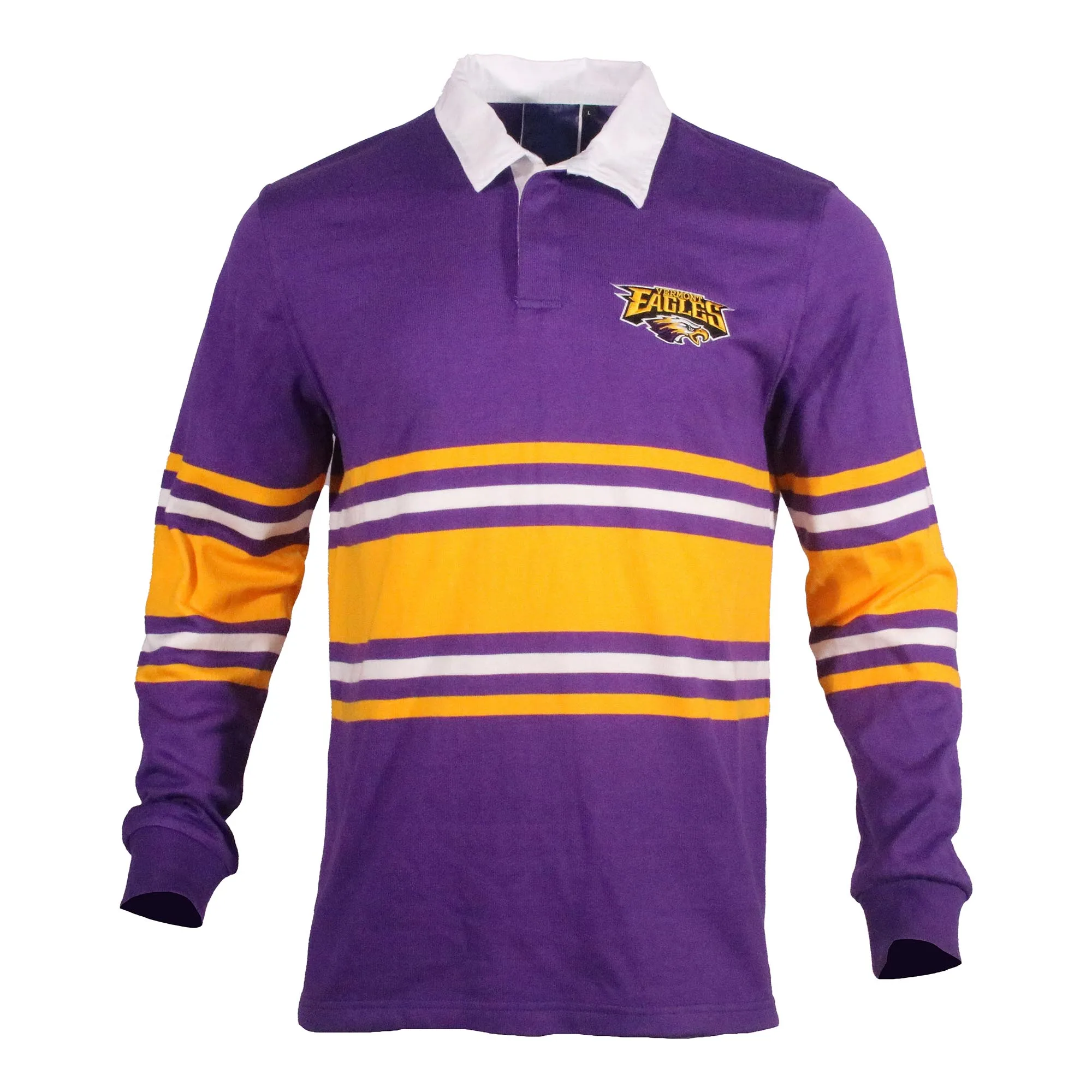 Тяжелый вес 350gsm CVC хлопок с длинным рукавом регби Джерси на заказ полный рукав полосатый регби Джерси рубашки