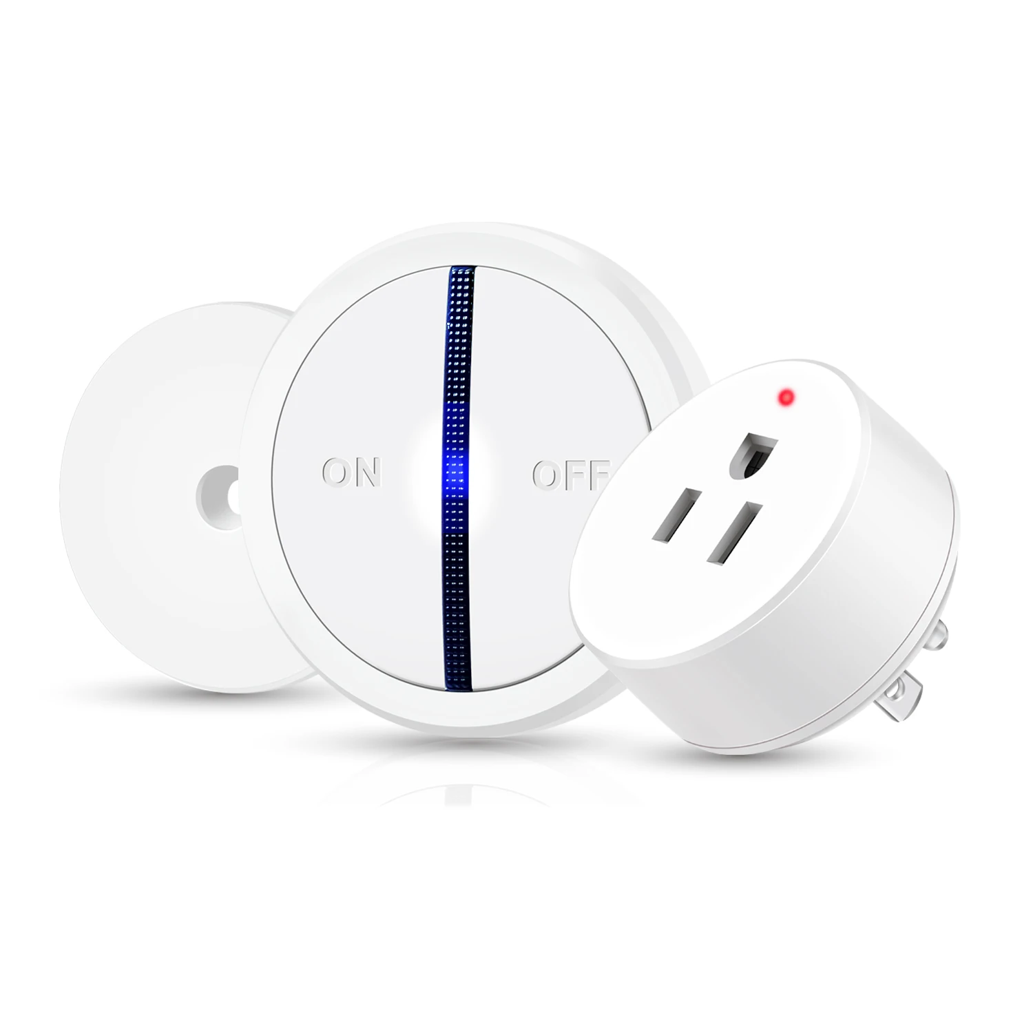 Mini Smart Power Socket Plug No Wiring No Hub Needed 160ft RF Range 10A US Wifi Smart Plug With Socket Smart Socket Plug Adapter