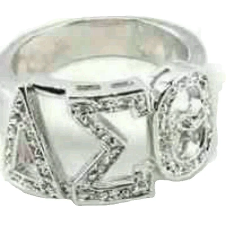 Высококачественное греческое Ювелирное кольцо DST из стерлингового серебра 925 пробы со знаком Theta