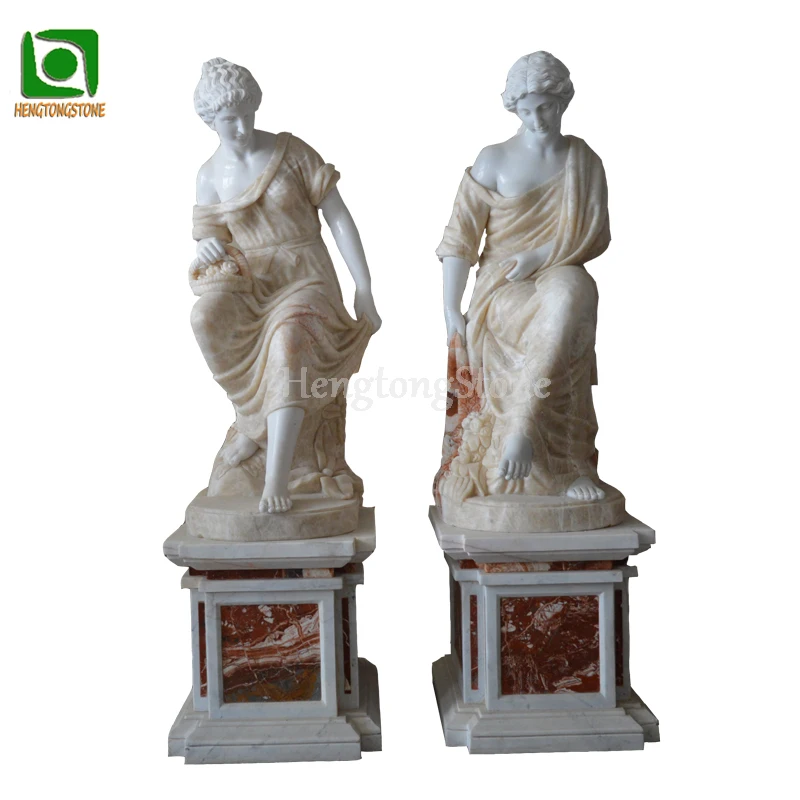 Украшение сада ручная резьба природа мрамор оникс греческая Леди Статуя
