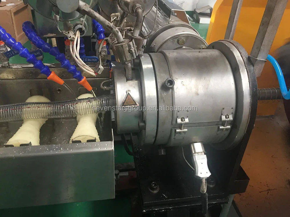 Soft PVC Plastic spiral Steel Wire Reinforced Pipe Hose extruder machine