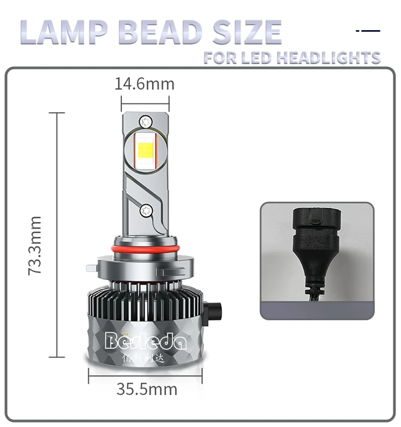 best 9005 HB3 Lights Bulbs 120W 40000 Lumens Bright Lighting Bulb 6000K Cool White Fog Lights IP68 Waterproof Quick Installation