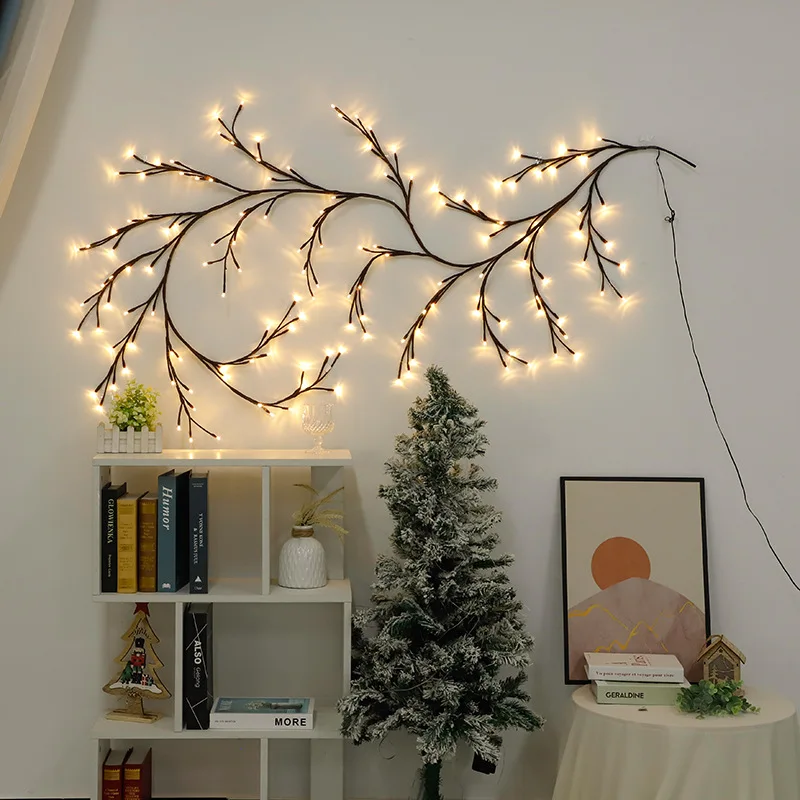 144 LEDs Lighted Willow Vine Lights for Walls Bedroom Living Room Decor Aesthetic for Home Decor, Christmas Artificial Branches