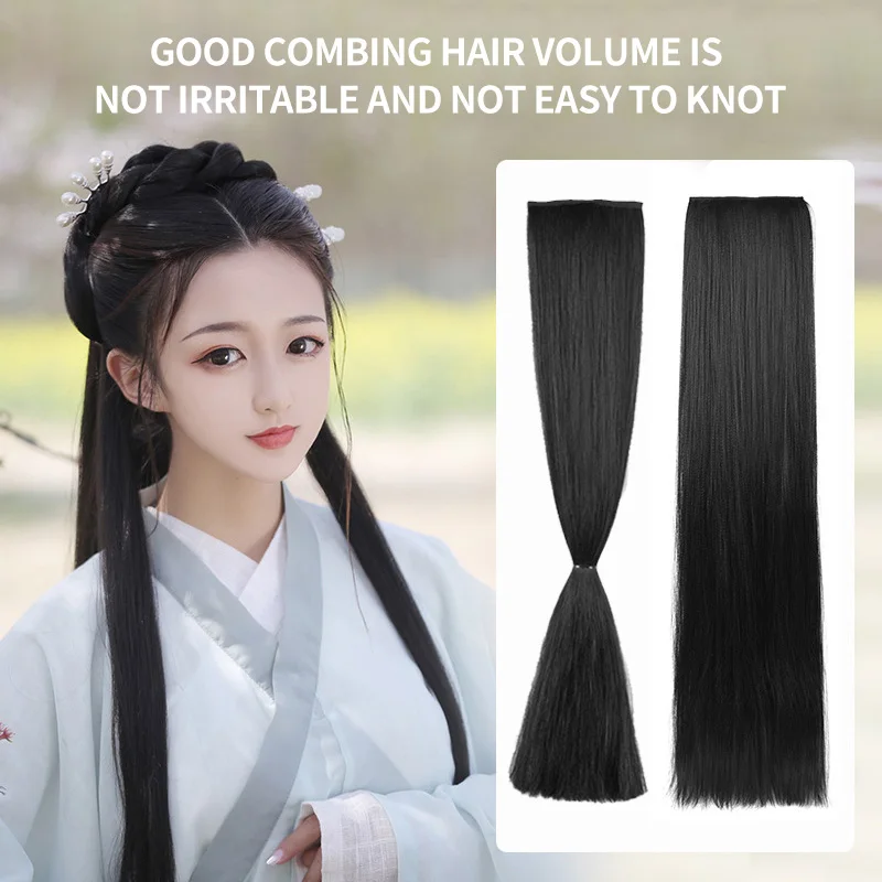 Hot Selling Ancient Wigs Do Not Tie The Knot Upgrade Version Of Corn Beard Hair Piece Hair Row Cos Style Ancient Style