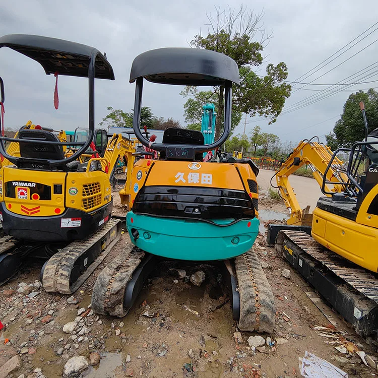 Kubota U20S U20 Used Mini Excavator Second-hand Micro Excavator 2 tons Small Digger Machinery with Dozer Blade for Sale