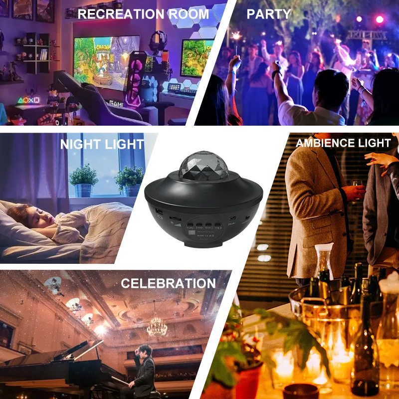 New Arrival Dream Rotating Projection Lamp Sky Starry Sky Galaxy Projector For Kids Baby Sleep Lighting