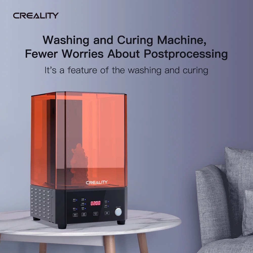 Creality UW-01 3D принтер для мытья чтобы было удобнее лечить машина 2-в-1 УФ Резина отверждающий