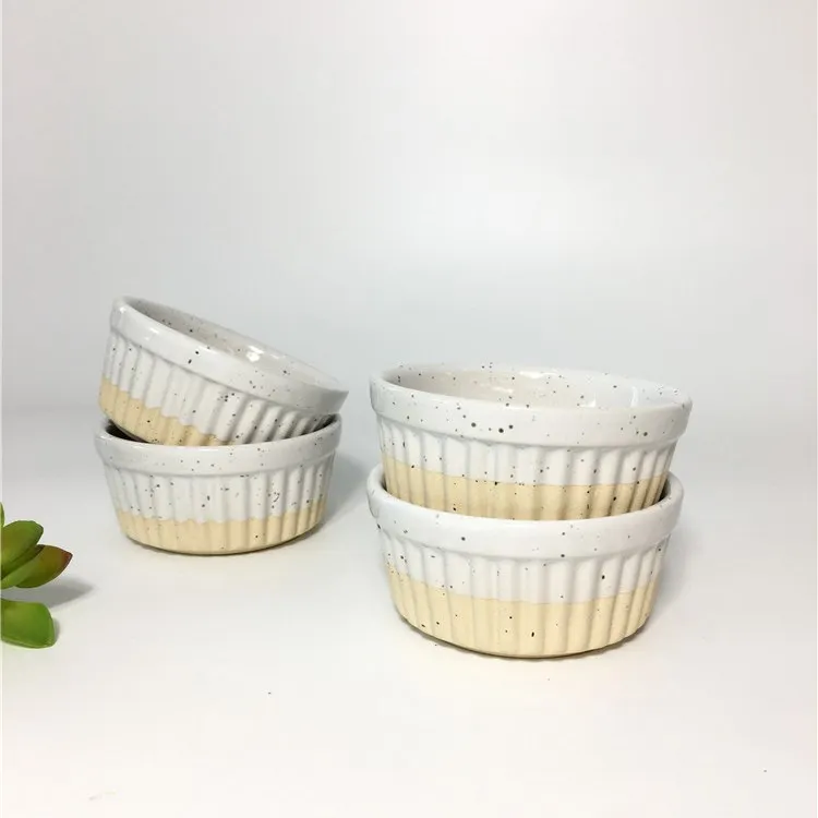  Оптовая продажа с фабрики 4 штуки Ресторан дома используется ramekin фарфоровая посуда для