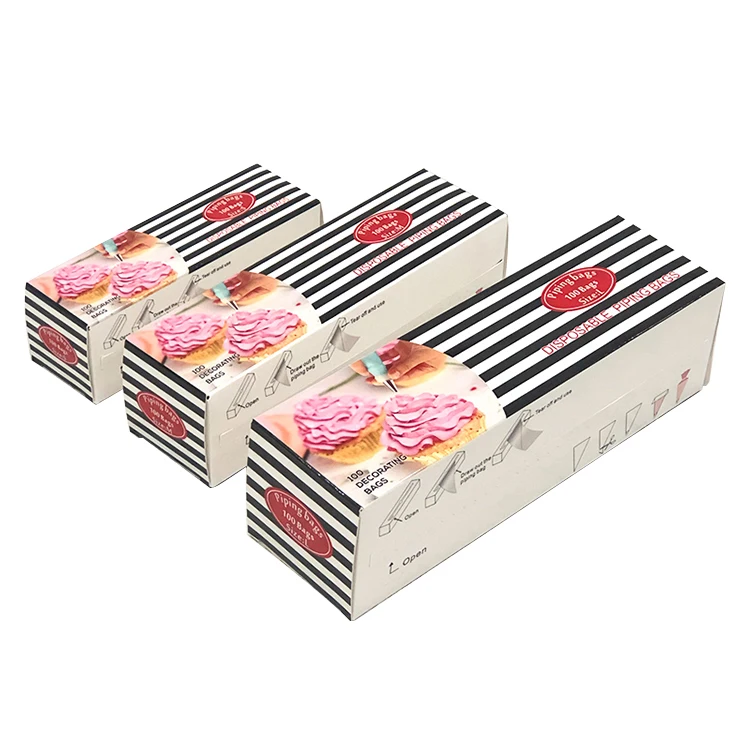 100pcs Large Disposable Piping Bags Dessert Decorations Icing Pastry Bag Custom