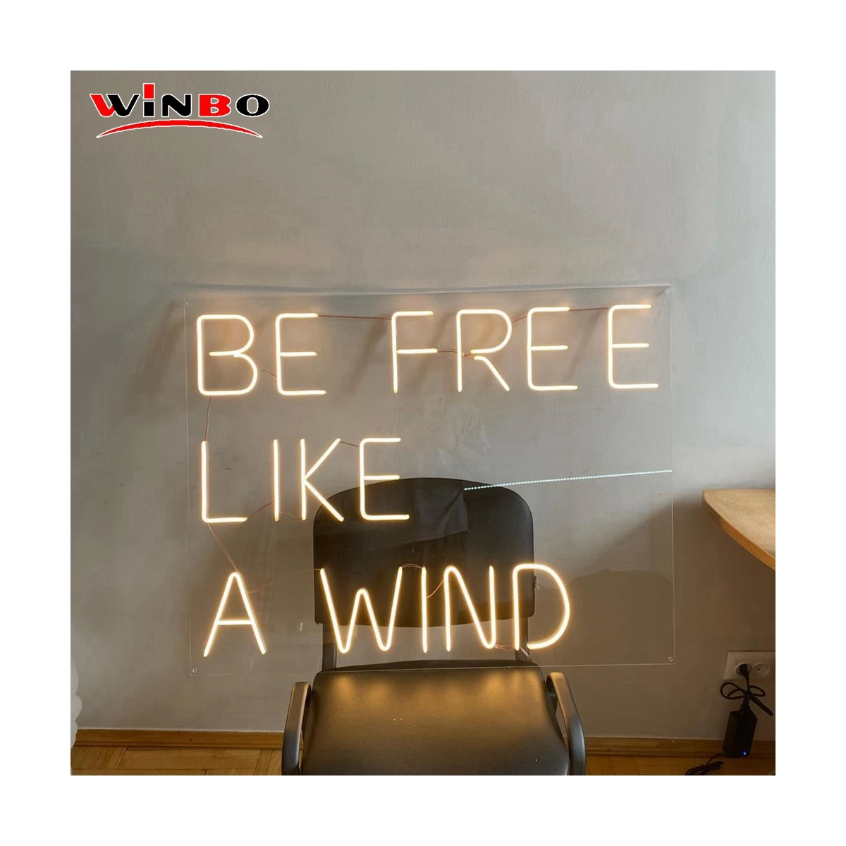 Drop Shipping Shenzen Winbo Wall-mounted Custom Neon Sign Letters Led Neon Sign Light