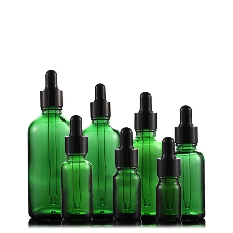 100ml transparent clear square essential oil glass dropper bottle with clear lid