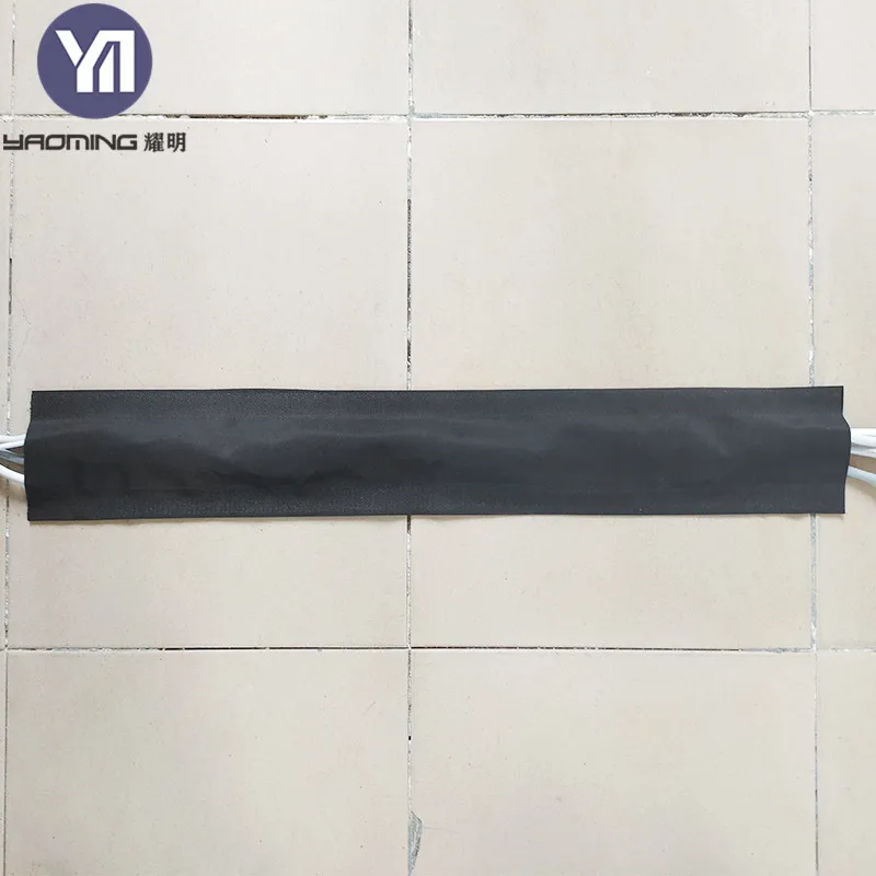 Customized Indoor Durable Reusable Soft Hook and Loop Carpet Cable Sleeve Cover Strip Wide Tape Rolls Hook 6 Inch Zipper Tape