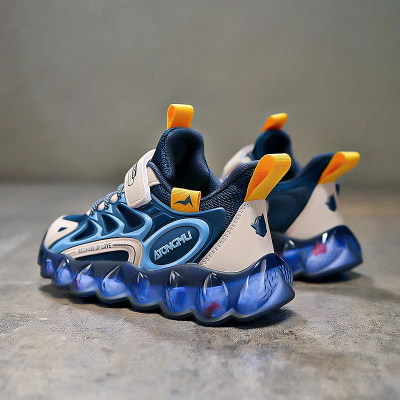 Factory Footwear Custom Trendy Walking Sneakers Athletic Running Girls Boys Kids Tennis Sport Casual Shoes