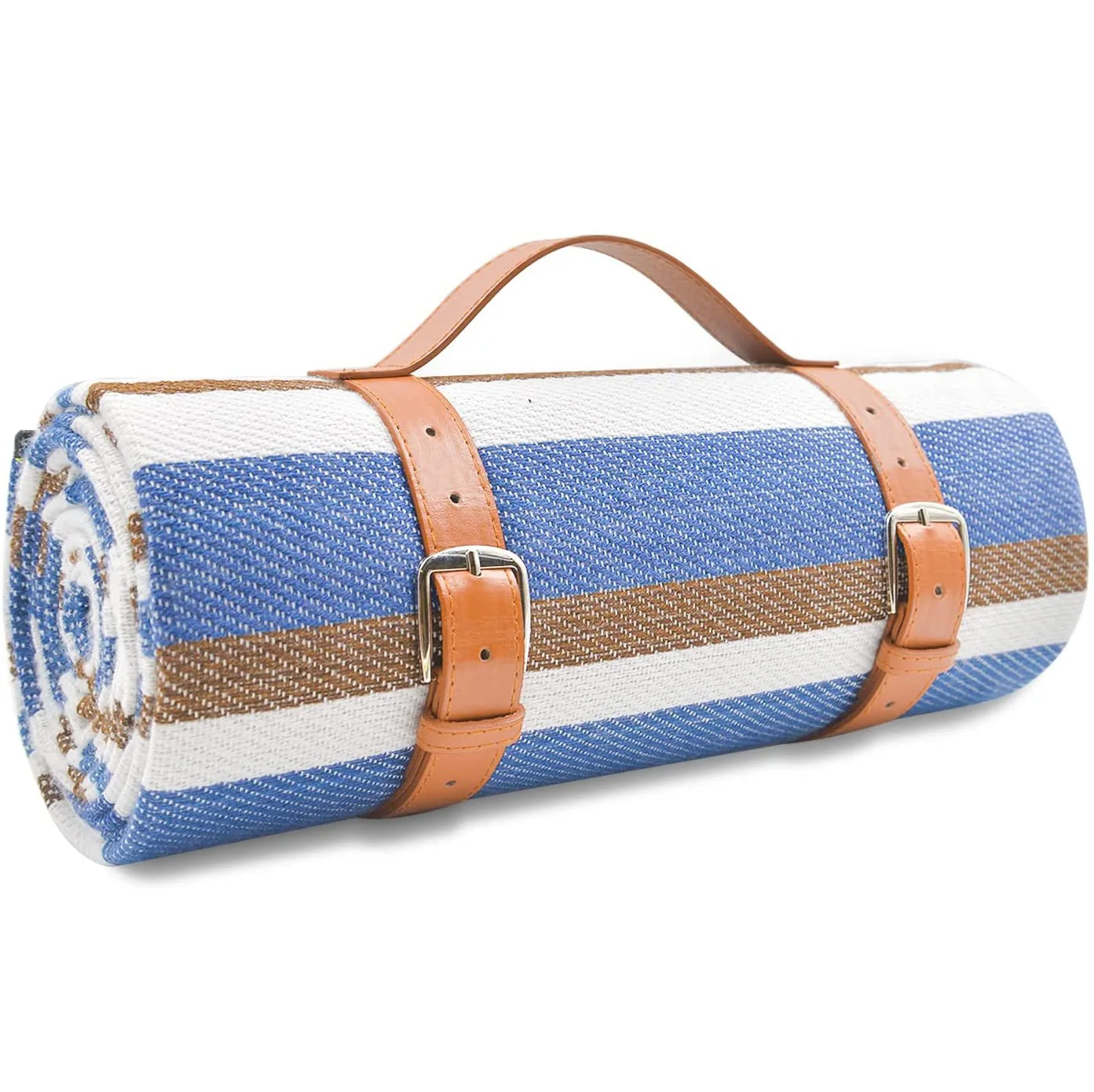 Waterproof Outdoor Picnic Mat with Shoulder Strap Washable Beach Camping Inflatable Travel Blankets