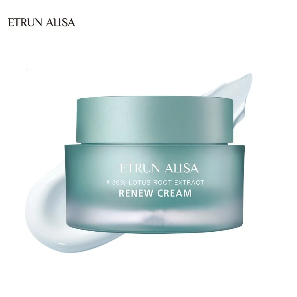 ETRUN ALISA Private Label Skin Lotus Face Cream Anti-allergic Skin Organic Lotus Root Extract Lotion Cream For Ladies