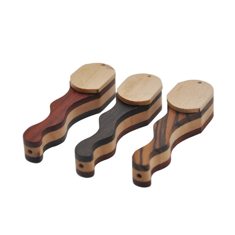 Unique Design Snake Small Size Foldable Useful Promotional Pocket Wooden Smoking Pipe