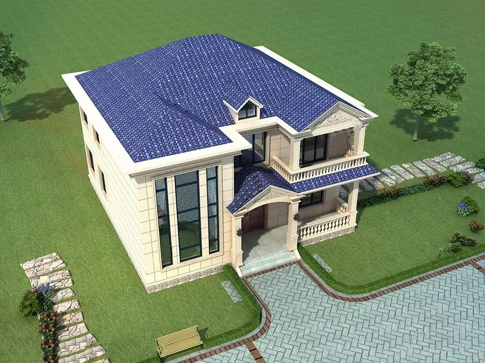 Customized light steel Villa prefab house used for hotel, house and Villa