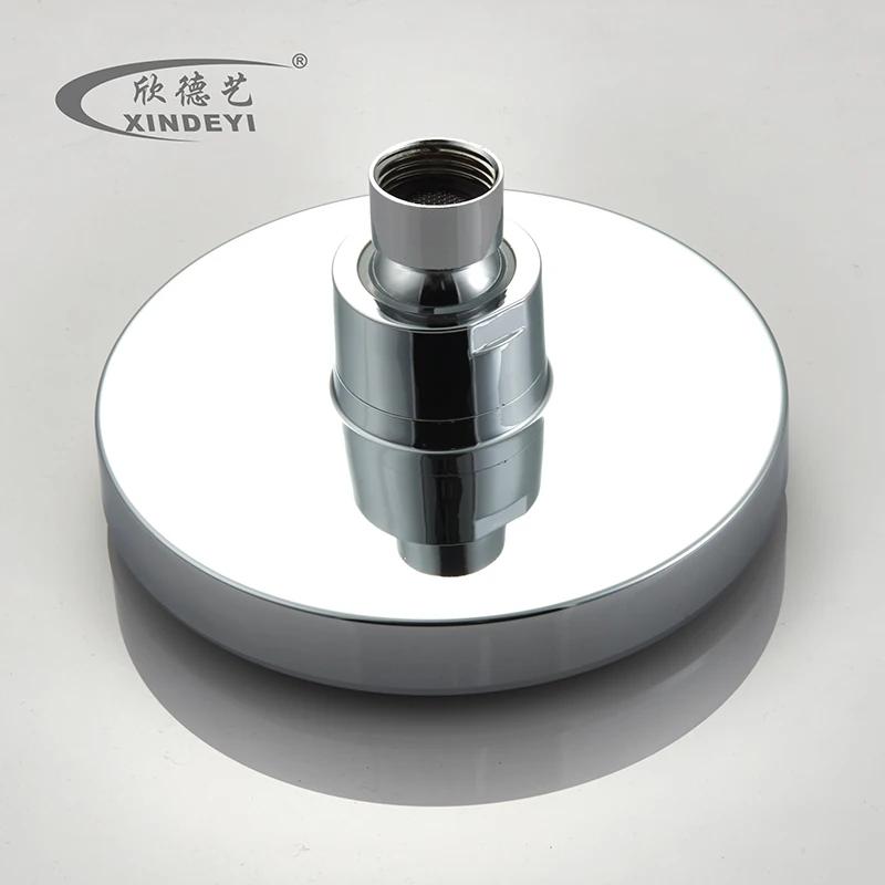 Factory Direct Sales Good Quality Bathroom Round Shower Head ABS Plastic Chromed Overhead Shower Head