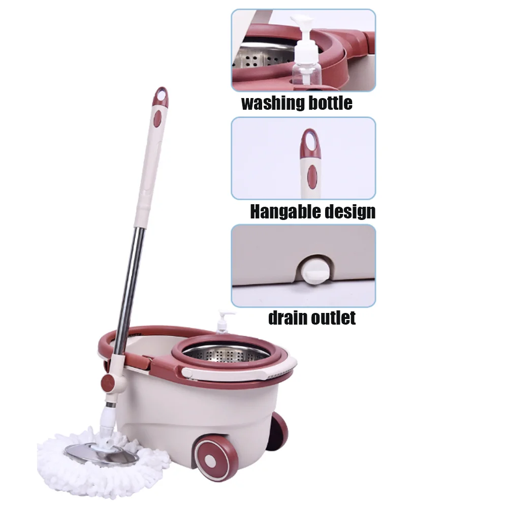 Home cleaning High Quality Best Price mop and bucket with spin Squeeze Mop Bucket