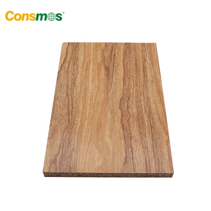 16mm 18mm Furniture Grade E2 E1 E0 Glue Melamine Particle Board for Decoration