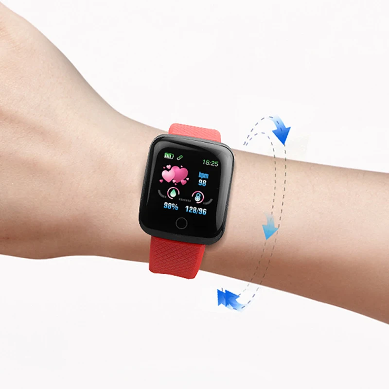 Smart Watches 116 Plus Heart Rate Monitor Watch Smart Wristband Sports Pedometer Smart Band Waterproof Smartwatch