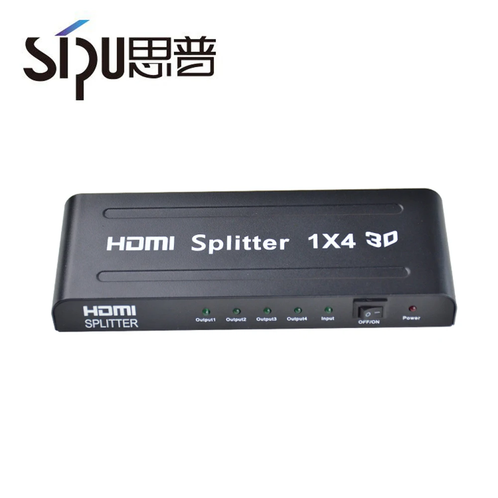
SIPU High speed 3D 1080P 1 in 4 out video hdmi splitter 1x4 