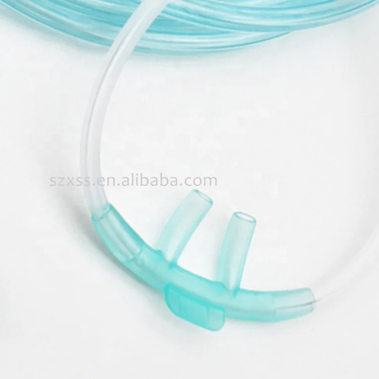 High Quality Medical Grade Pvc O2 C Use Single Use Co2 Nasal Oxygen Cannula Tube Sizes  S M L With Filter Luer