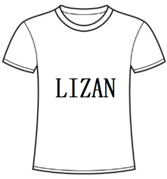 Women DIY Your Own Design Beauty Logo Printing Apparel Advertising T shirt For LIZAN