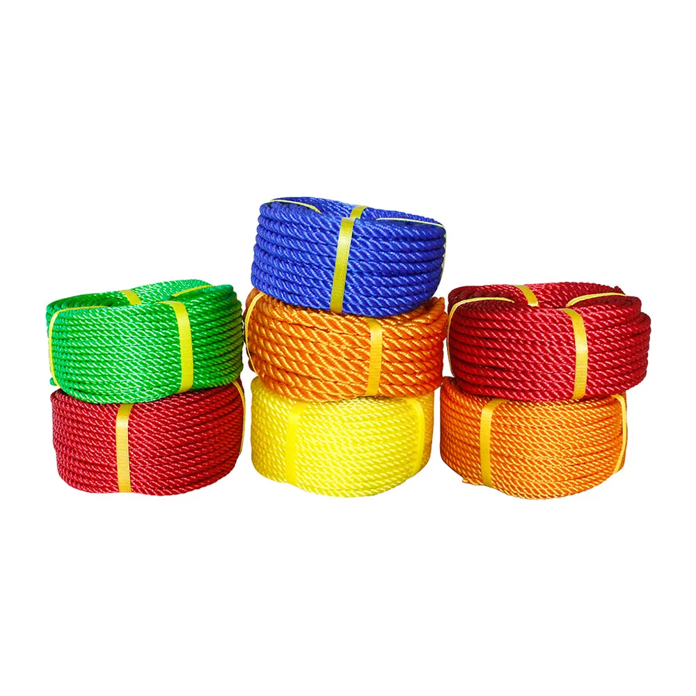 Chinese Factory 3mm-60mm PP Danline Rope Marine Rope 3 Strands PP Rope