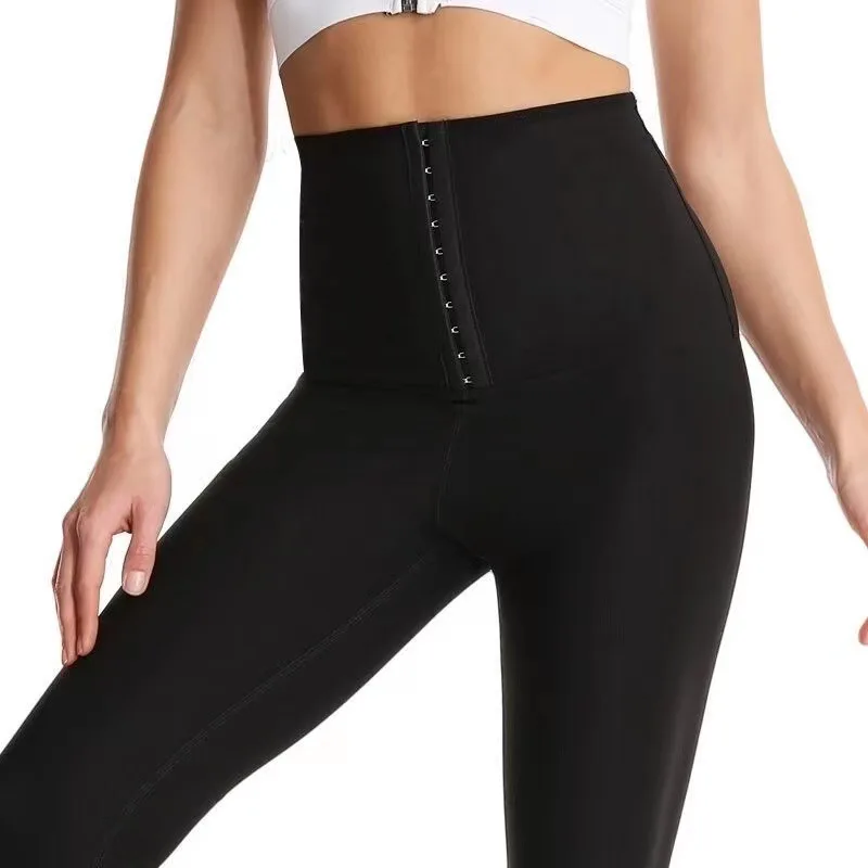 Plus Size Sauna Suit Body Building Pants Set Weight Loss Magic Slimming Suit Neoprene Shapewear Sauna Leggings