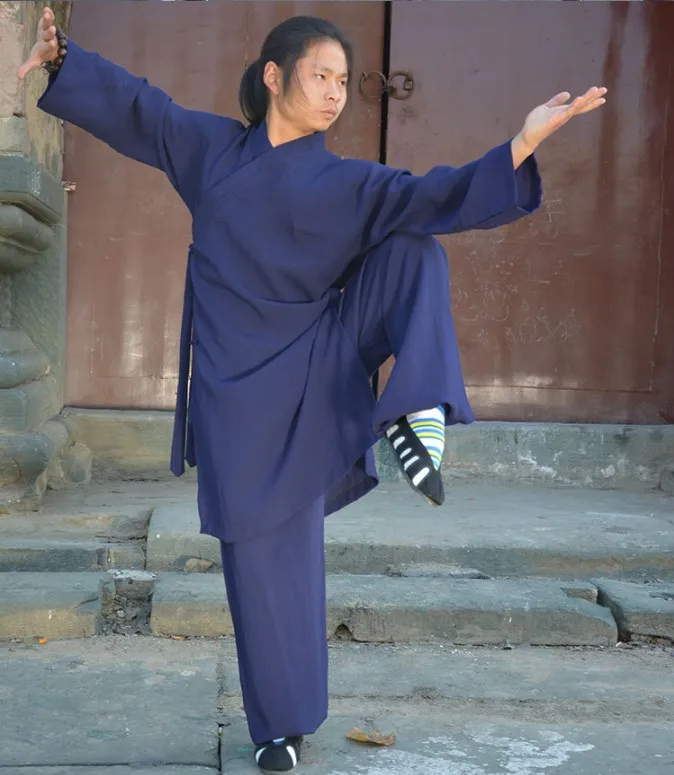 Chinese Wudang Taoist Robe for Kung Fu and Shaolin Buddhist Monk Martial Art Sportswear