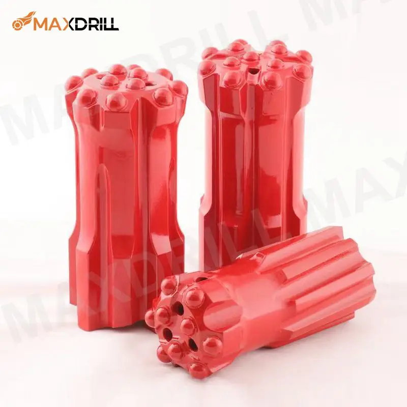 
Maxdrill top hammer drilling tools 64mm T38 button bit rock tools 