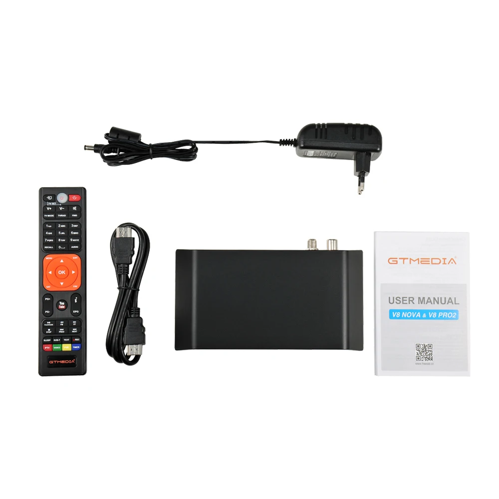 DVB-S/S2/S2X+T/T2/Cable/ATSC-C/ISDBT GTMEDIA V8 Pro2 Support DLNA, SAT To IP and Full PowerVu, DRE &Biss key