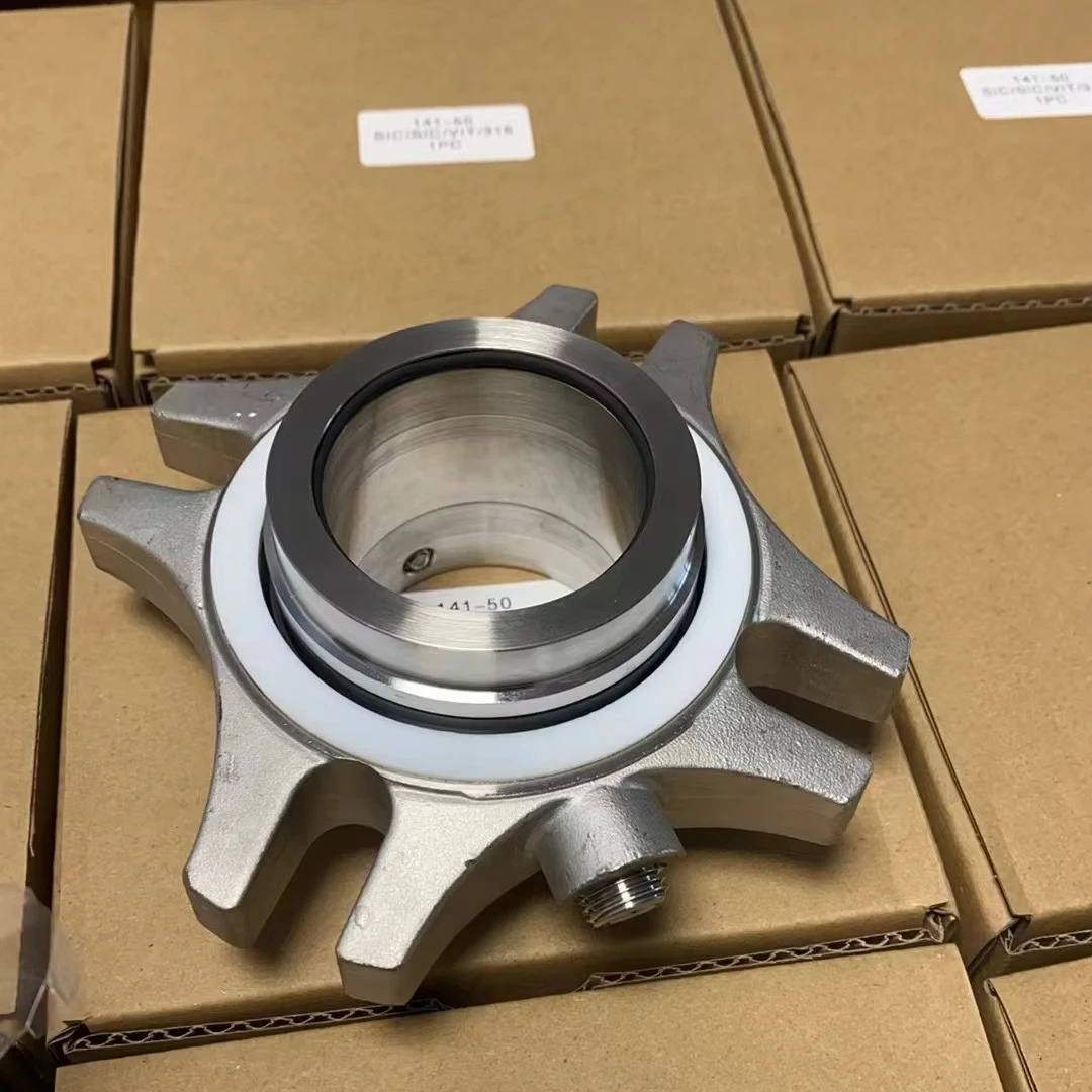Mechanical Seal 50mm Diameter Bore Material Carbon Silicone Fluoelastomer 7316L Stainless Steel Part Number 81665460 Model T4610