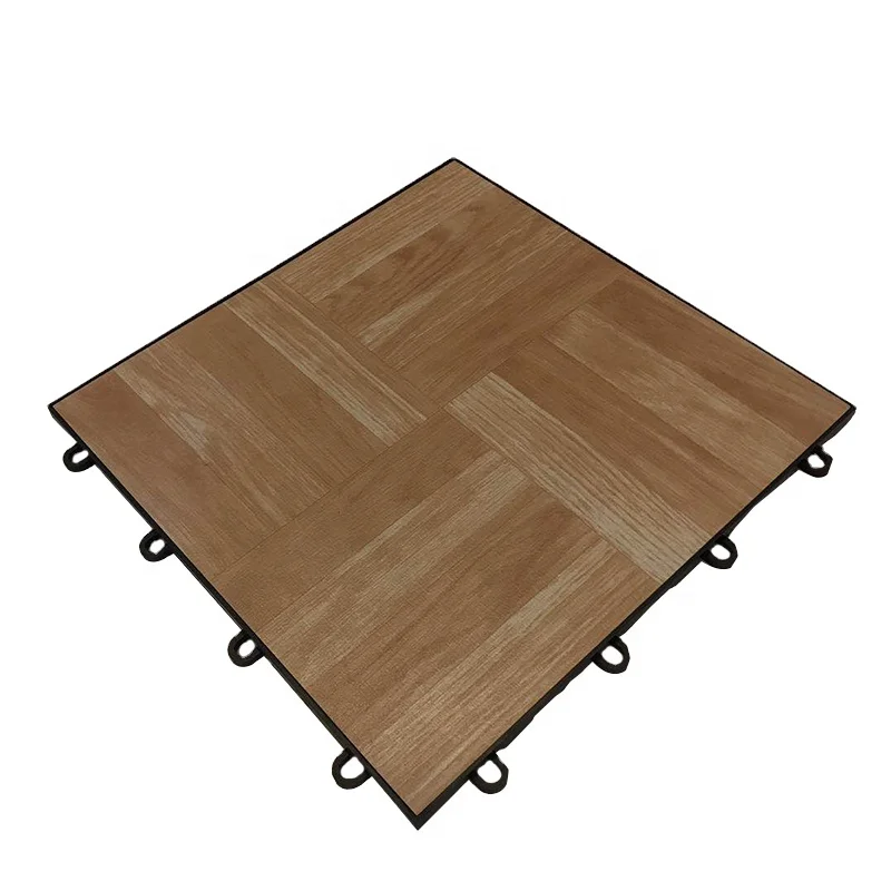 2023 popular seamless portable wooden dance floor tiles interlocking pp pvc dancing floor tiles