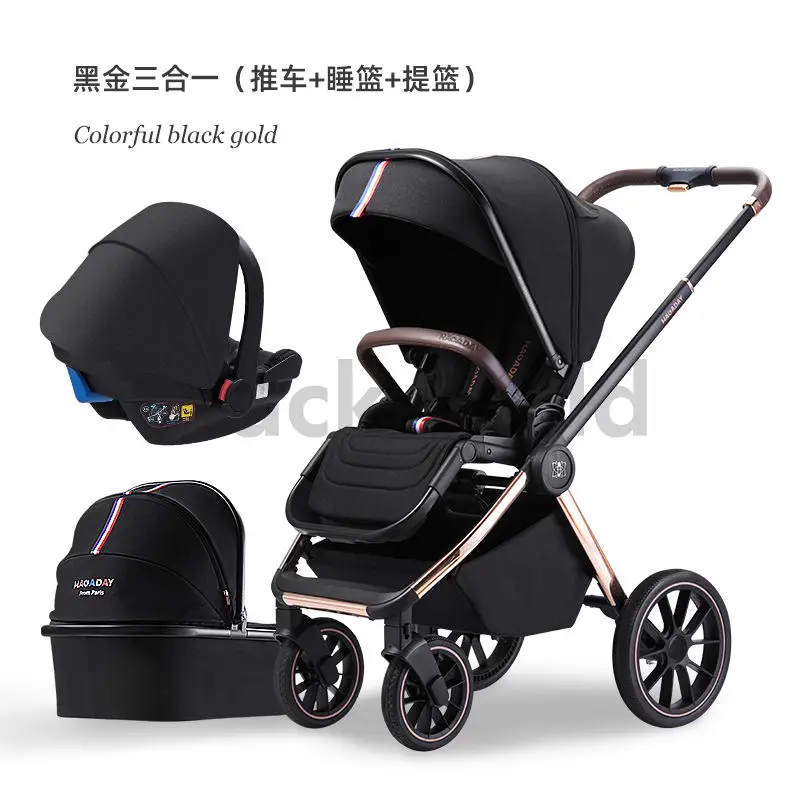 Wholesale baby stroller 3 in 1 newborn carriage babies strollers 3 in 1 poussette travel luxury pram baby stroller for sale