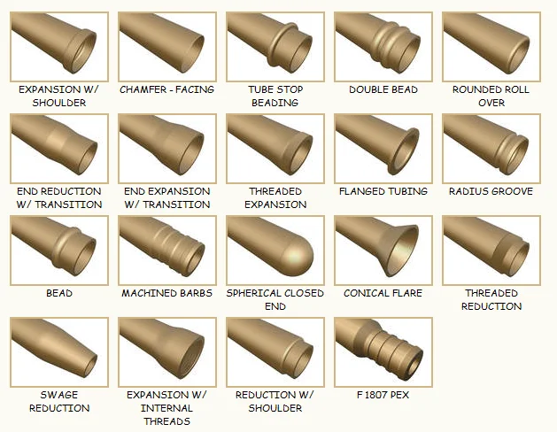 SS stainless steel pipe tube end forming reducing expanding shrinking flaring crimping expander machine round square mild carbon