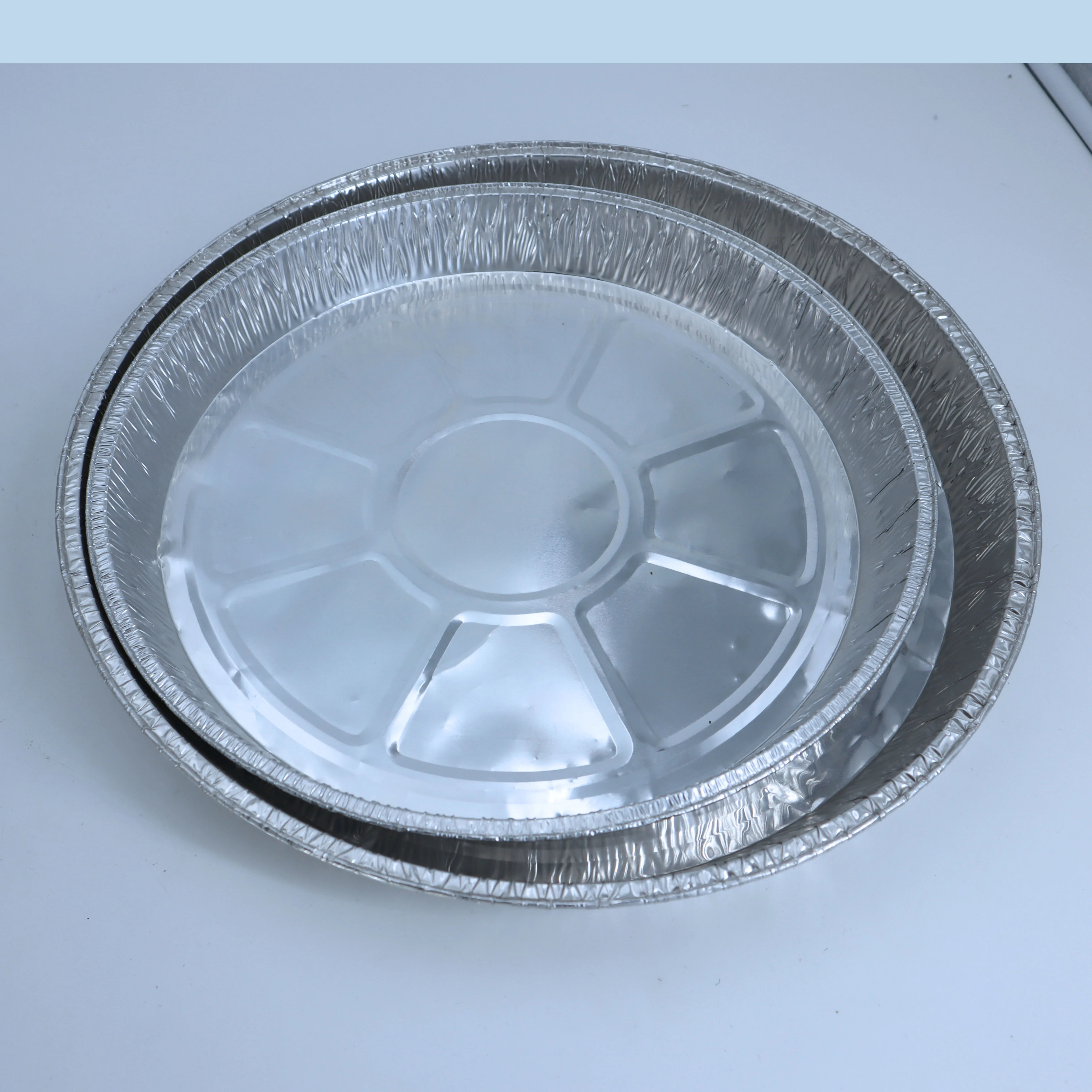 3.8cm height 10/ 11/13/15/16 inch flat pizza vending machine foil  pans food aluminum containers