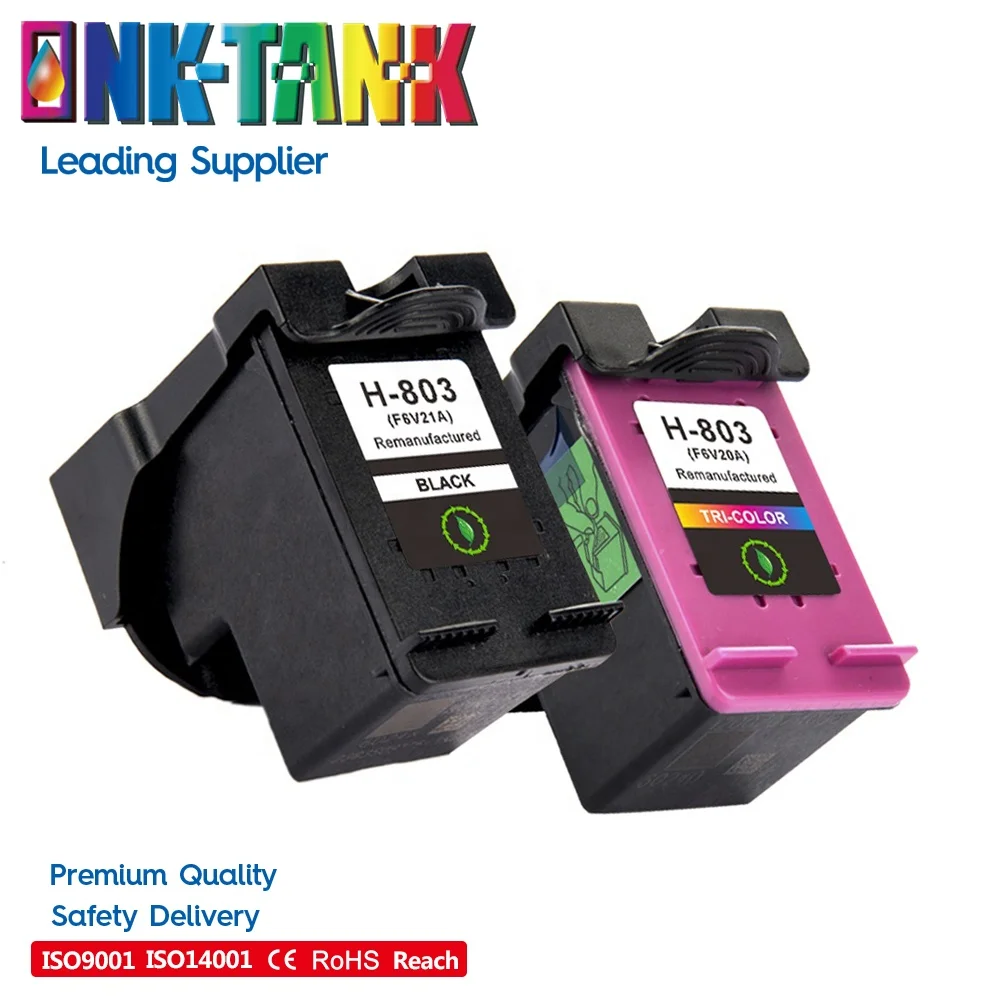 INK-TANK 803 XL 803XL Premium Black Remanufactured Color InkJet Ink Cartridge For HP803 For HP DeskJet 1110 2130 Printer