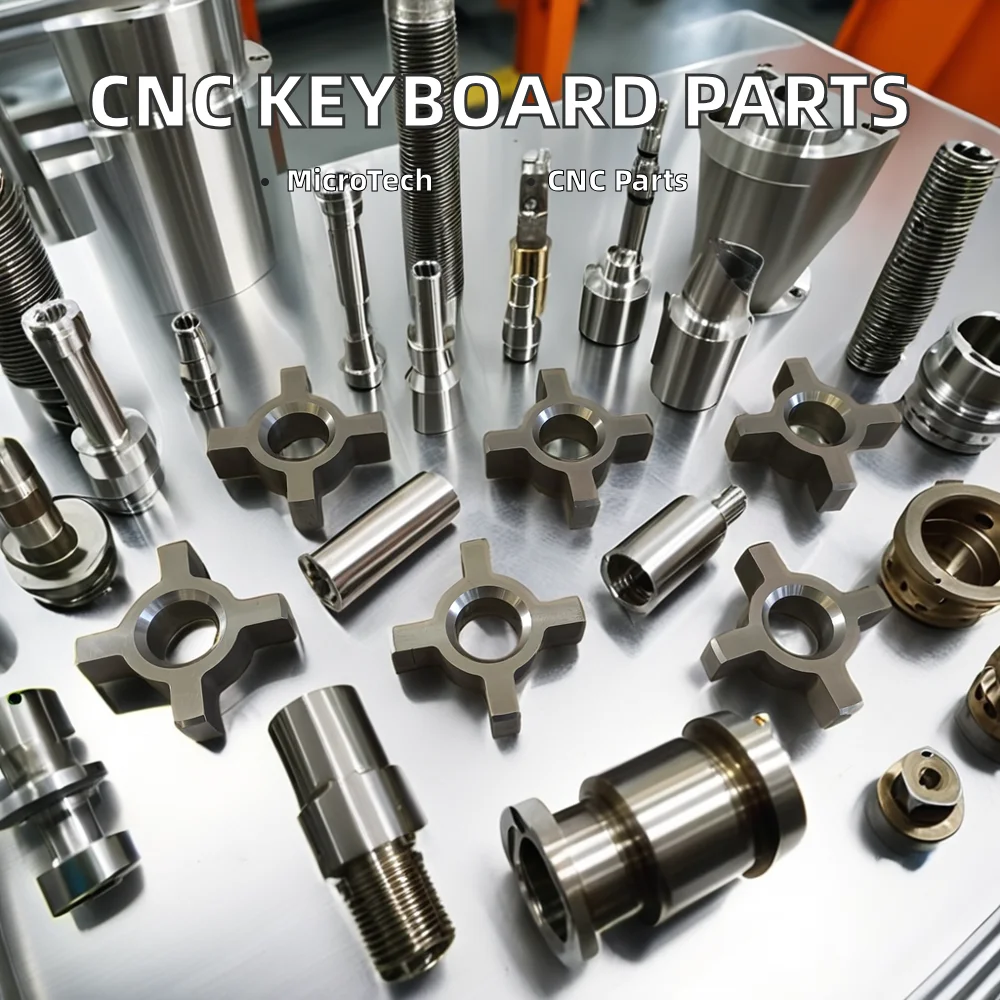 CNC Anodized Stainless Steel Aluminum Components Processing Fabrication Parts Mechanical Keyboard Switches Wood Metal